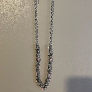 A bead necklace